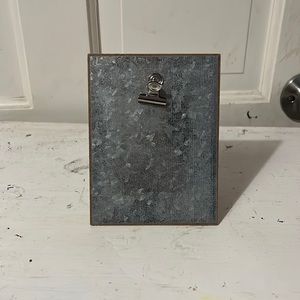 Mini silver photo frame for miniature pictures